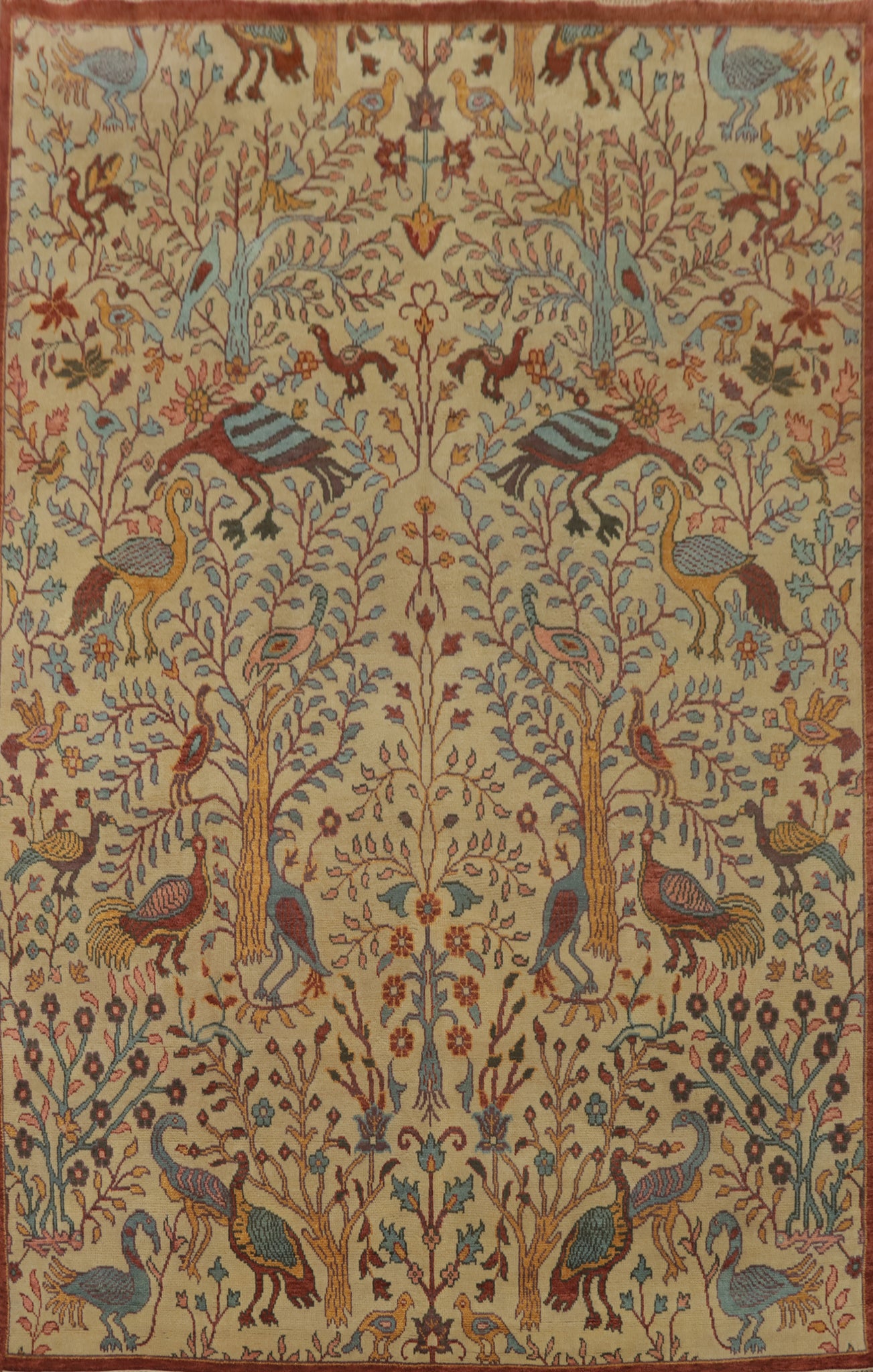 Animals Design Camel Ziegler Indian Area Rug 9x12