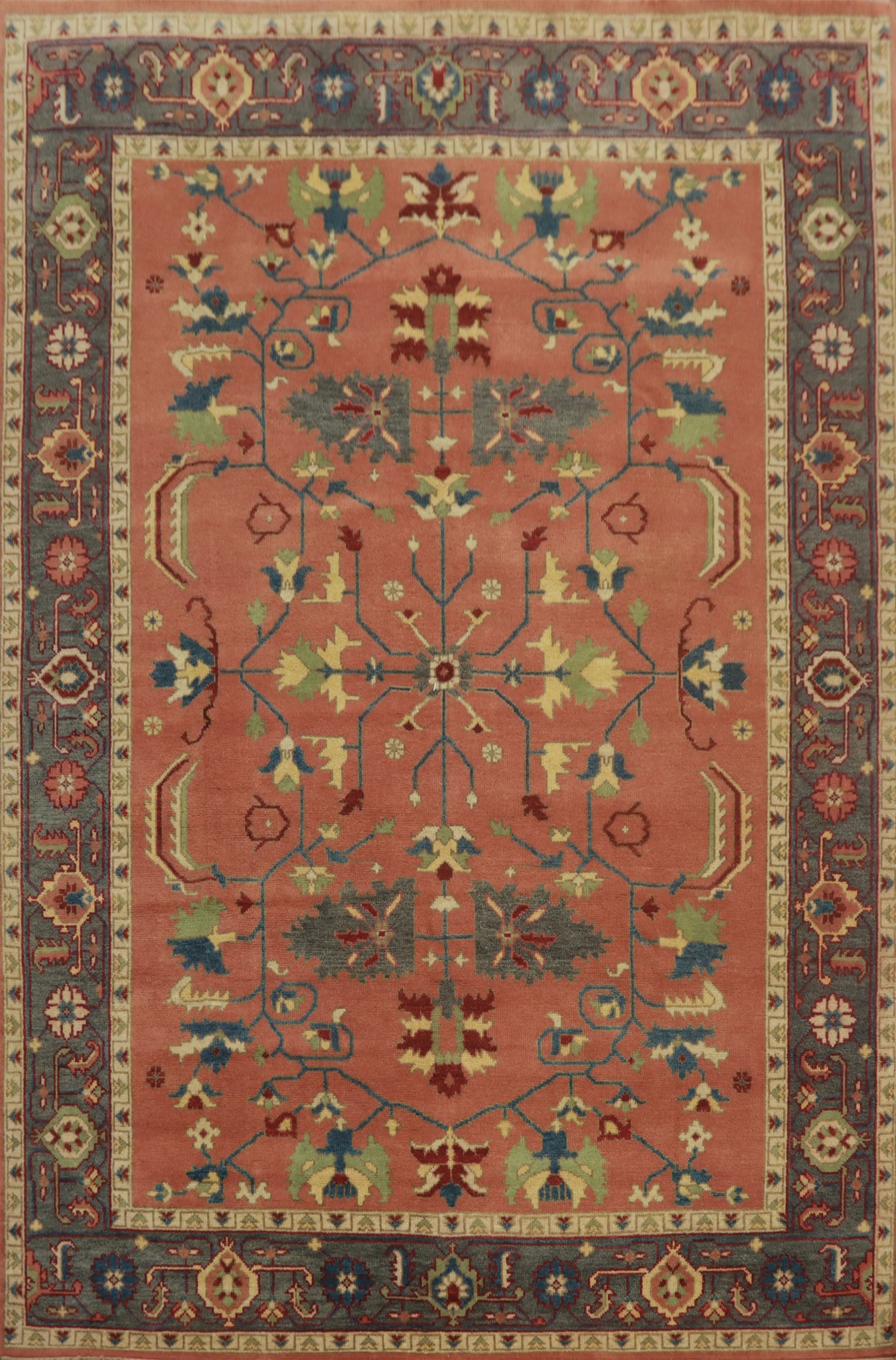 Handmade Wool Oushak Indian Area Rug 9x12