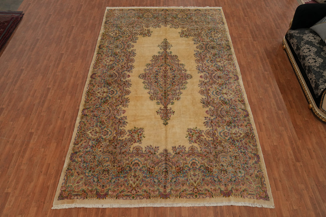 Vegetable Dye Kerman Persian Large Rug 10x16