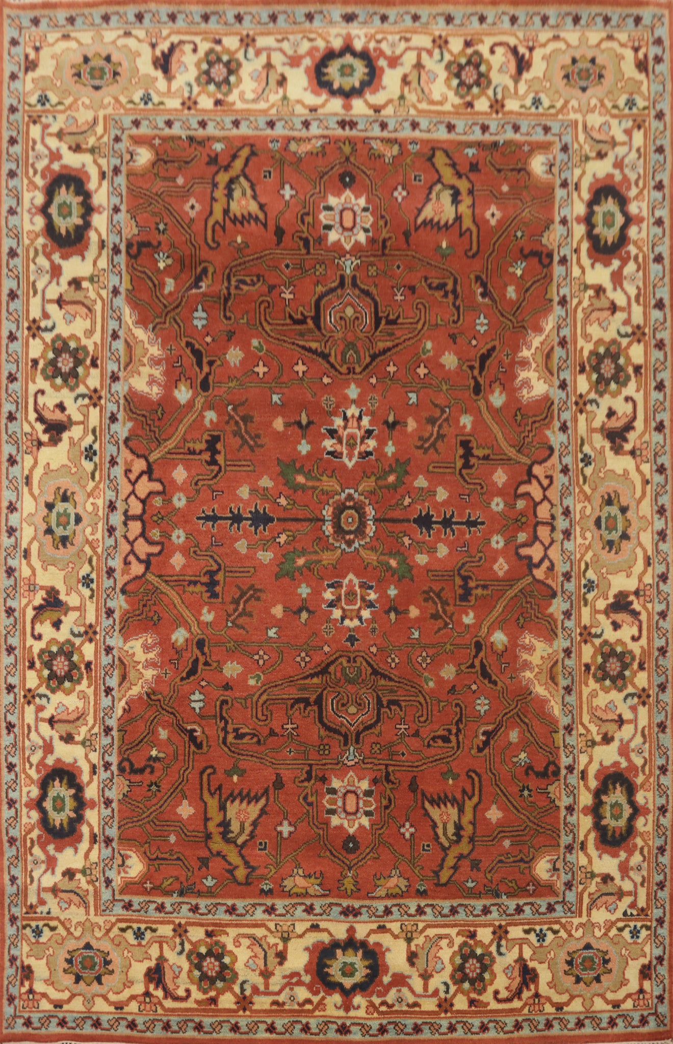 Handmade Wool Oushak Indian Area Rug 9x12