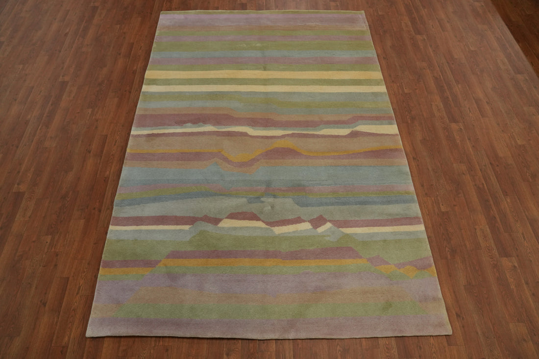 Vegetable Dye Gabbeh Room Size Area Rug 6x9