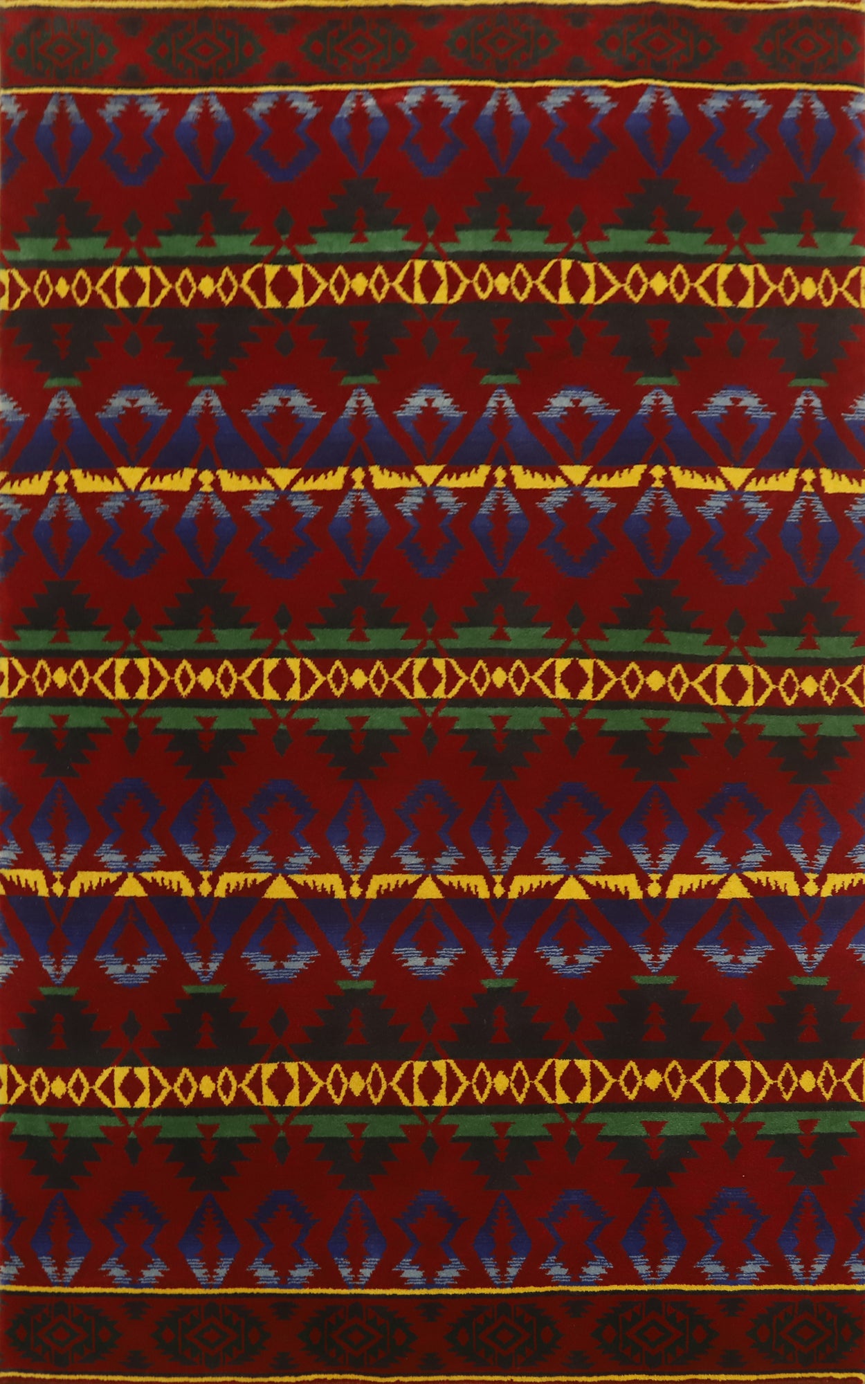 Vegetable Dye Gabbeh Room Size Area Rug 6x9