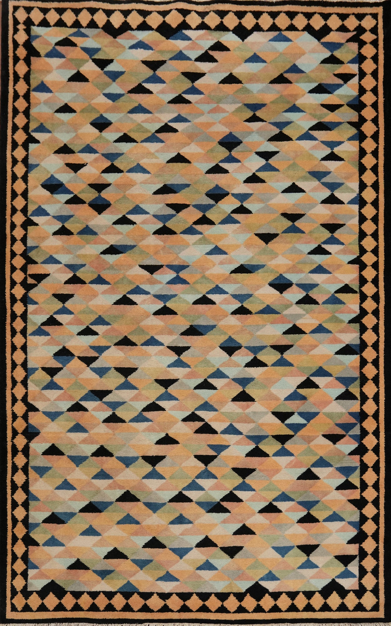 Vegetable Dye Gabbeh Room Size Area Rug 6x9