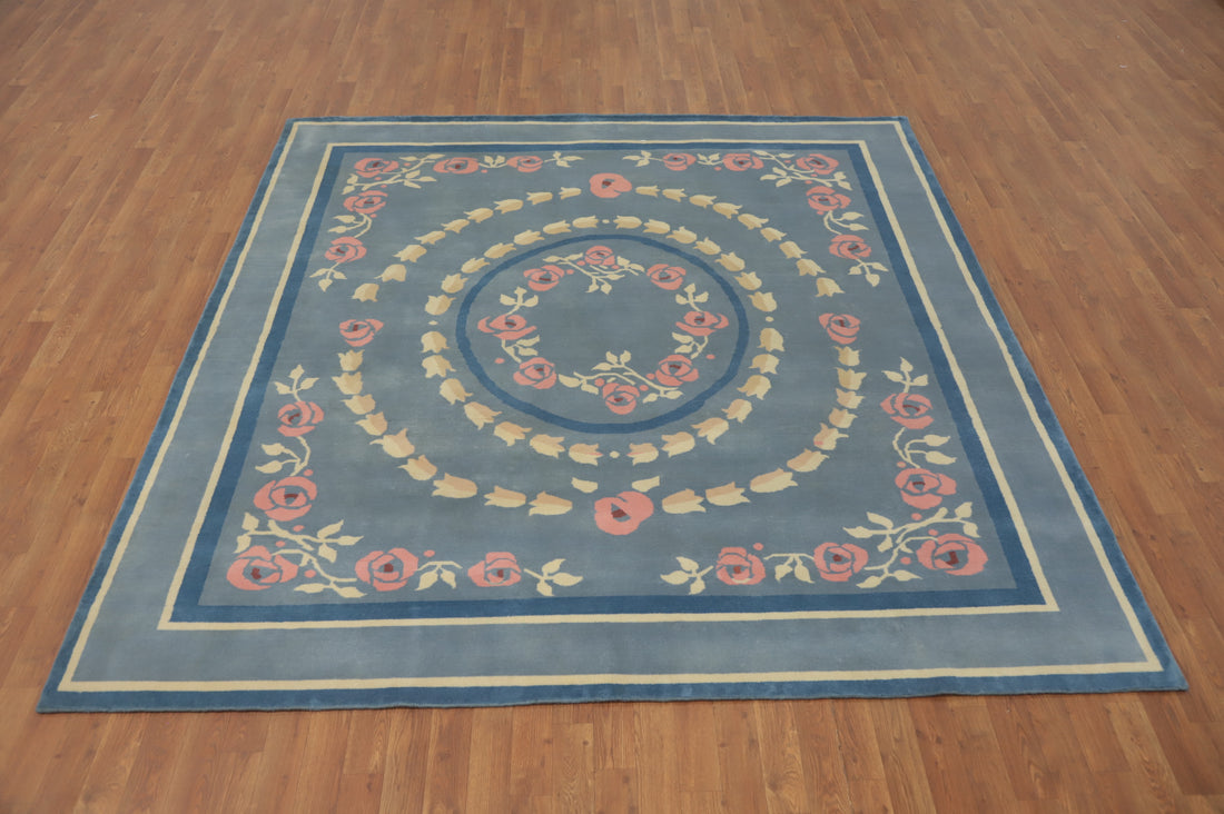 Vegetable Dye Wool Gabbeh Living Room Area Rug 8x8