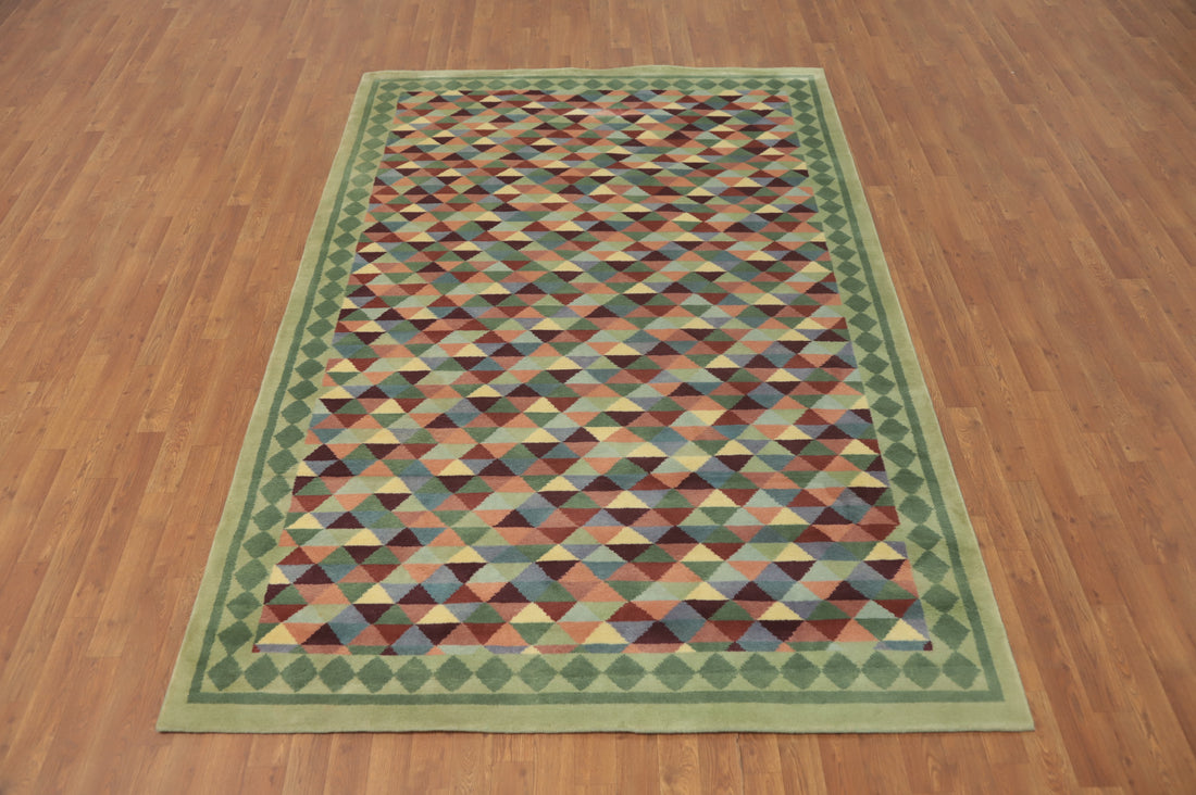 Vegetable Dye Wool Gabbeh Living Room Area Rug 6x9