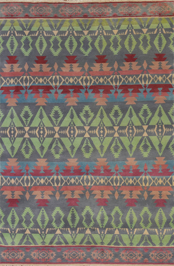 Vegetable Dye Gabbeh Living Room Area Rug 6x9