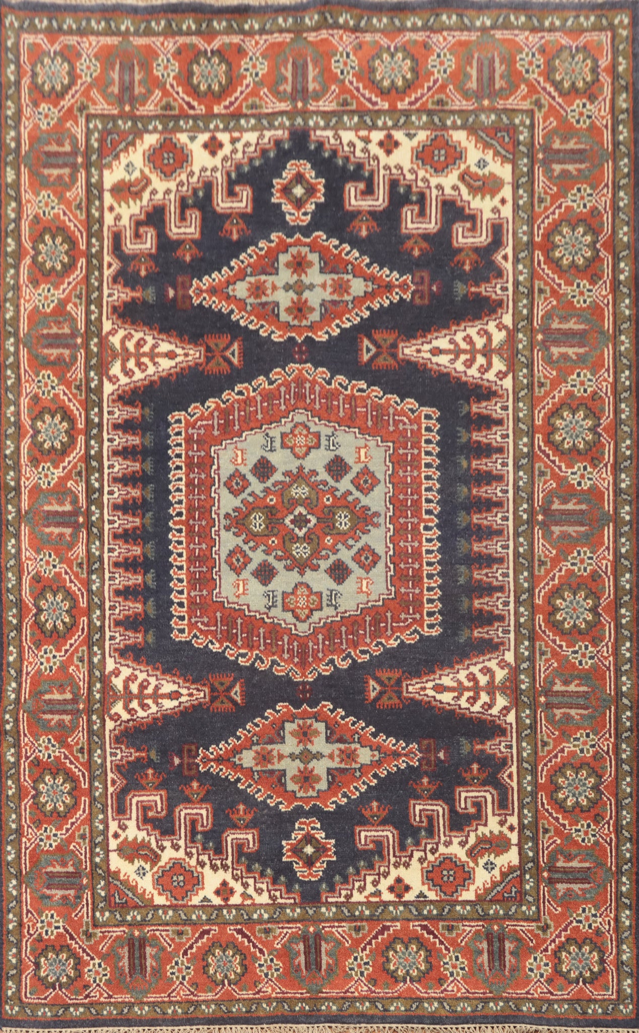 Geometric Wool Viss Living Room Area Rug 6x9