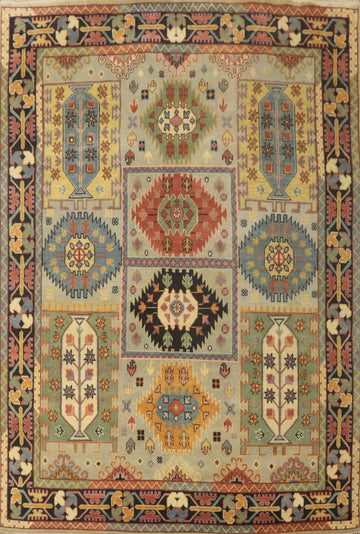 Geometric Kazak Living Room Area Rug 8x10