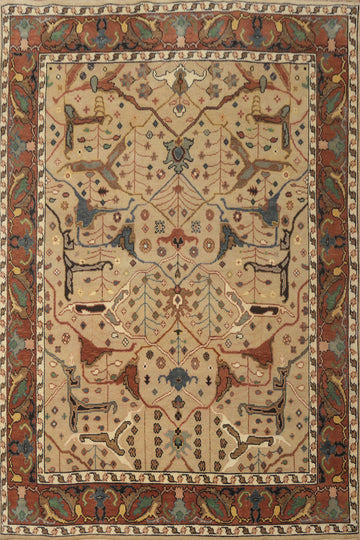 Handmade Wool Oushak Room Size Area Rug 8x10
