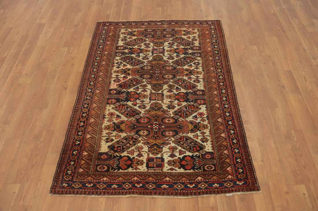 Pre-1900 Antique Shirvan Vegetable Dye Rug 3x4