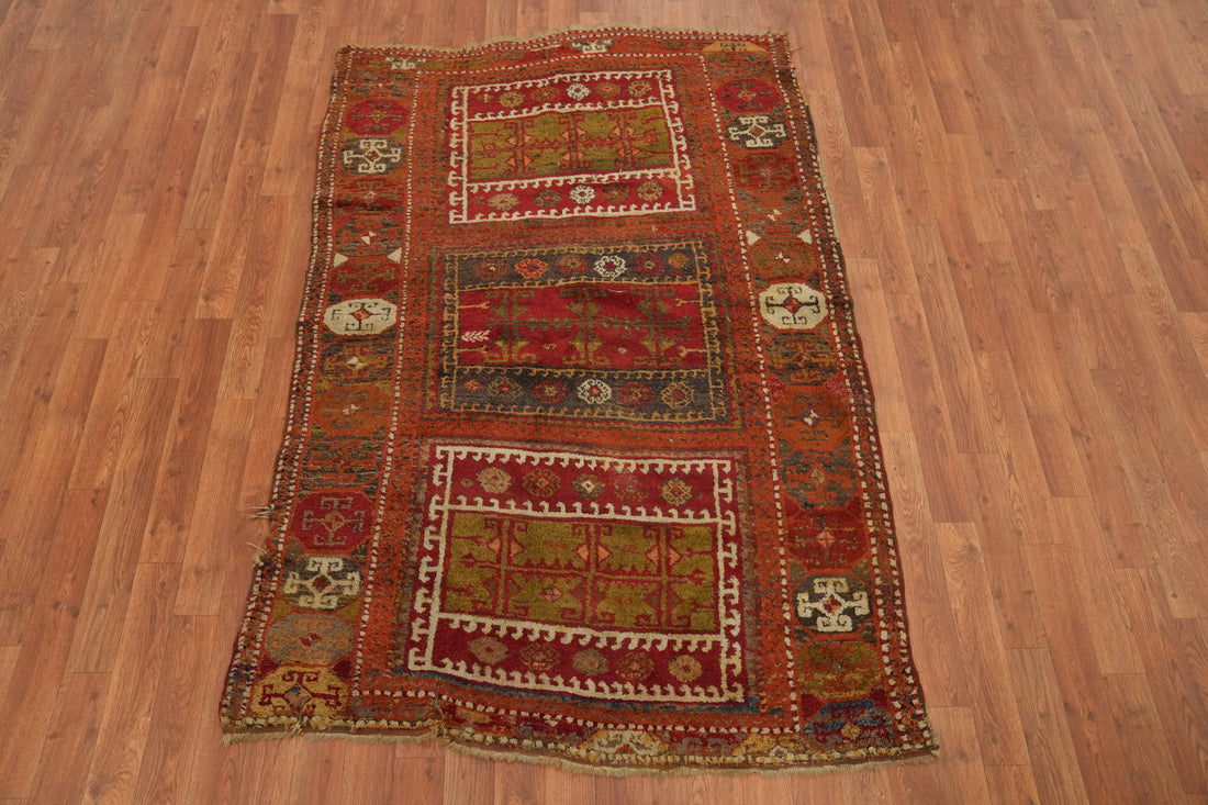 Pre-1900 Antique Kazak Oriental Rug 4x6