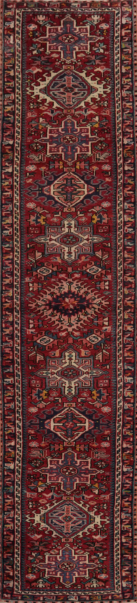 Geometric Wool Karastan Persian Runner Rug 2x12