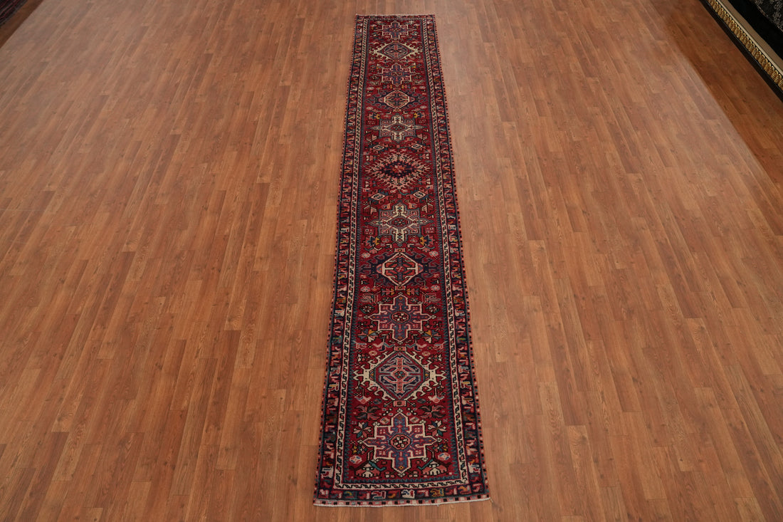 Geometric Wool Karastan Persian Runner Rug 2x12