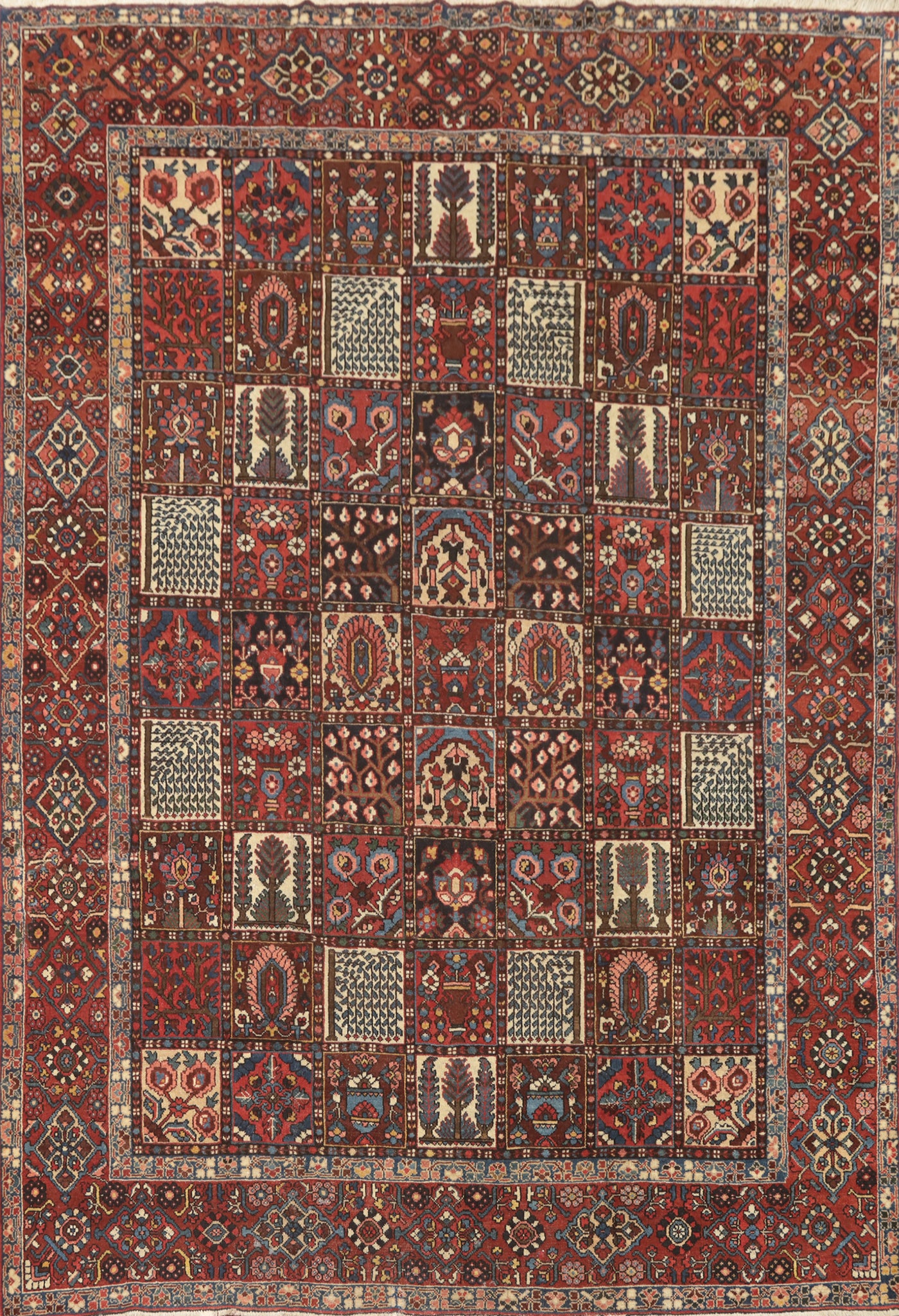 Vegetable Dye Garden Design Bakhtiari Persian Large Rug 11x13