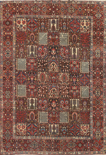 Vegetable Dye Garden Design Bakhtiari Persian Large Rug 11x13