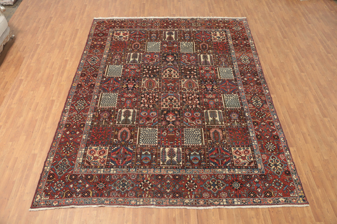Vegetable Dye Garden Design Bakhtiari Persian Large Rug 11x13