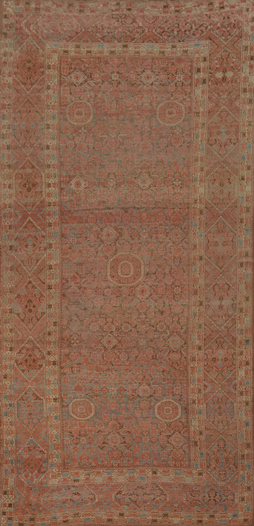 Pre-1900 Masterpiece Vegetable Dye Sultanabad Ziegler Persian Rug 10x21