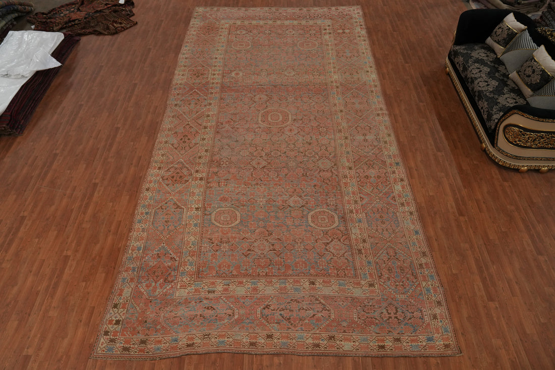 Pre-1900 Masterpiece Vegetable Dye Sultanabad Ziegler Persian Rug 10x21