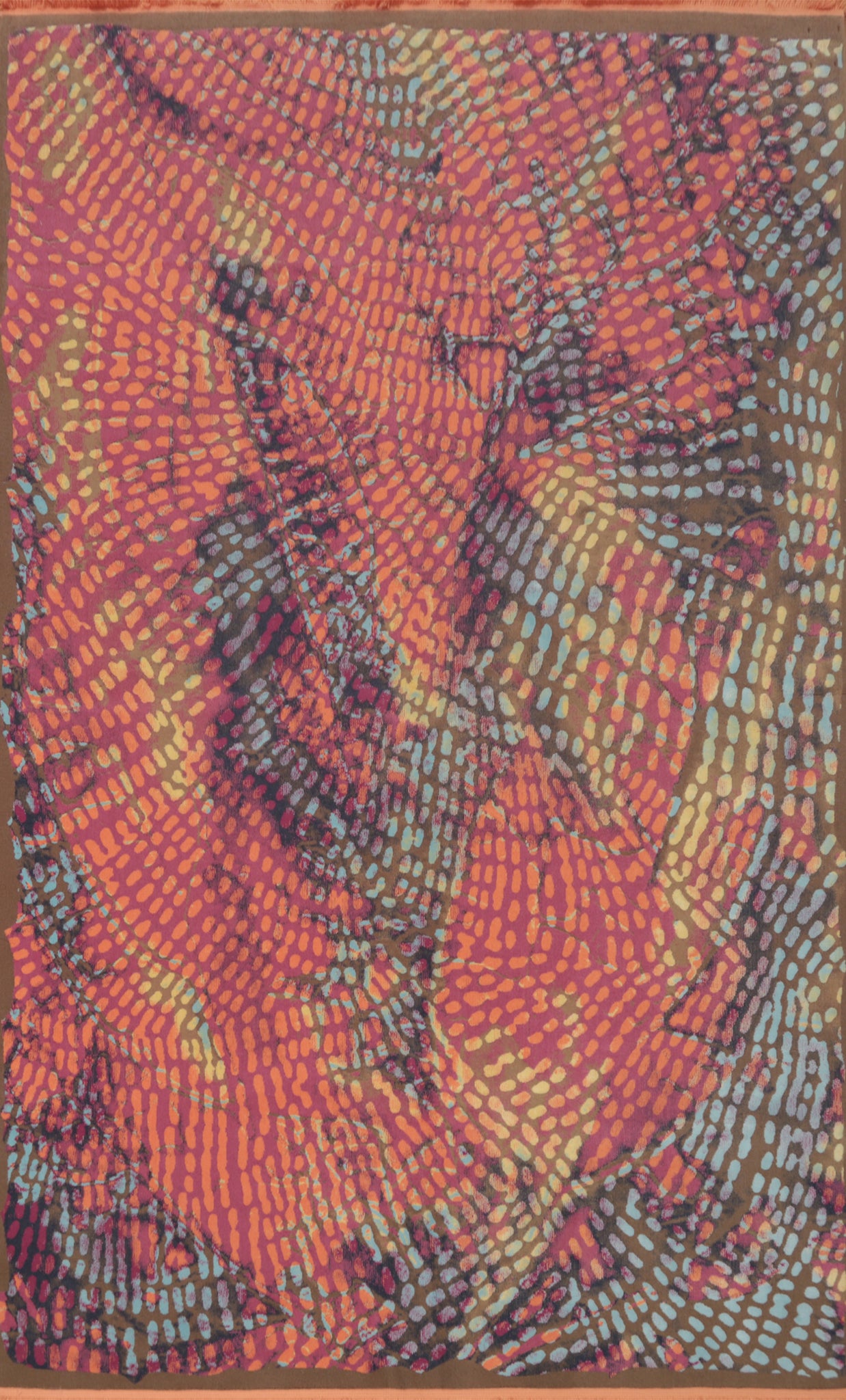 Modern Wool Gabbeh Living Room Area Rug 6x9