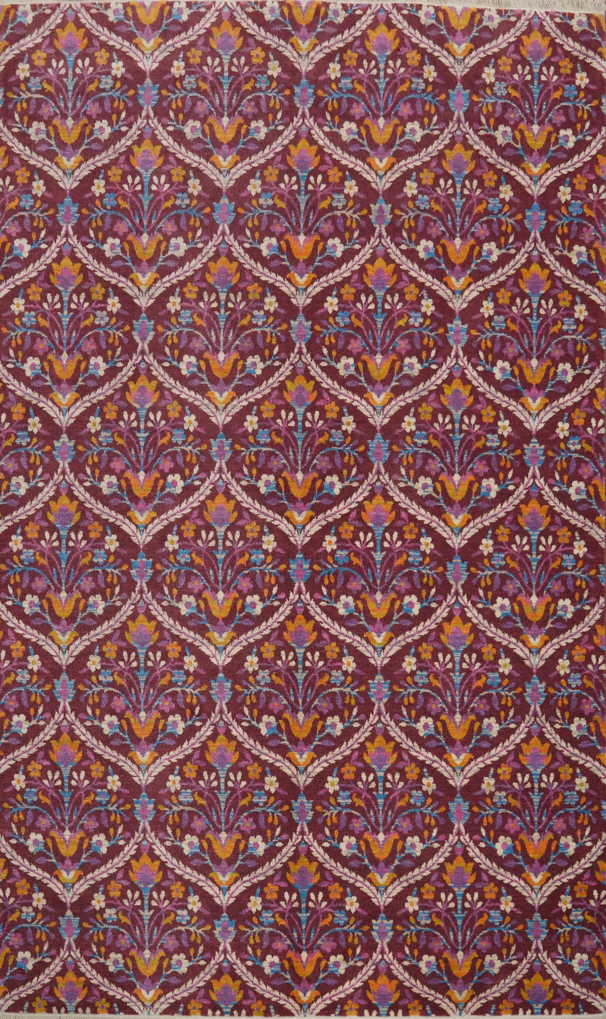 All-Over Floral Gabbeh Living Room Area Rug 6x9