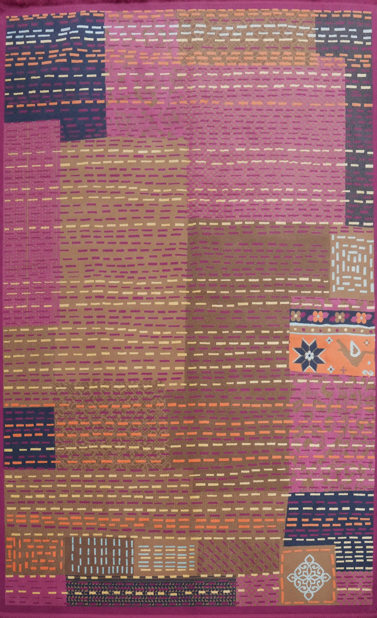 Wool Gabbeh Living Room Area Rug 6x9