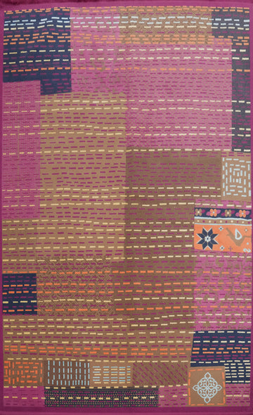 Wool Gabbeh Living Room Area Rug 6x9