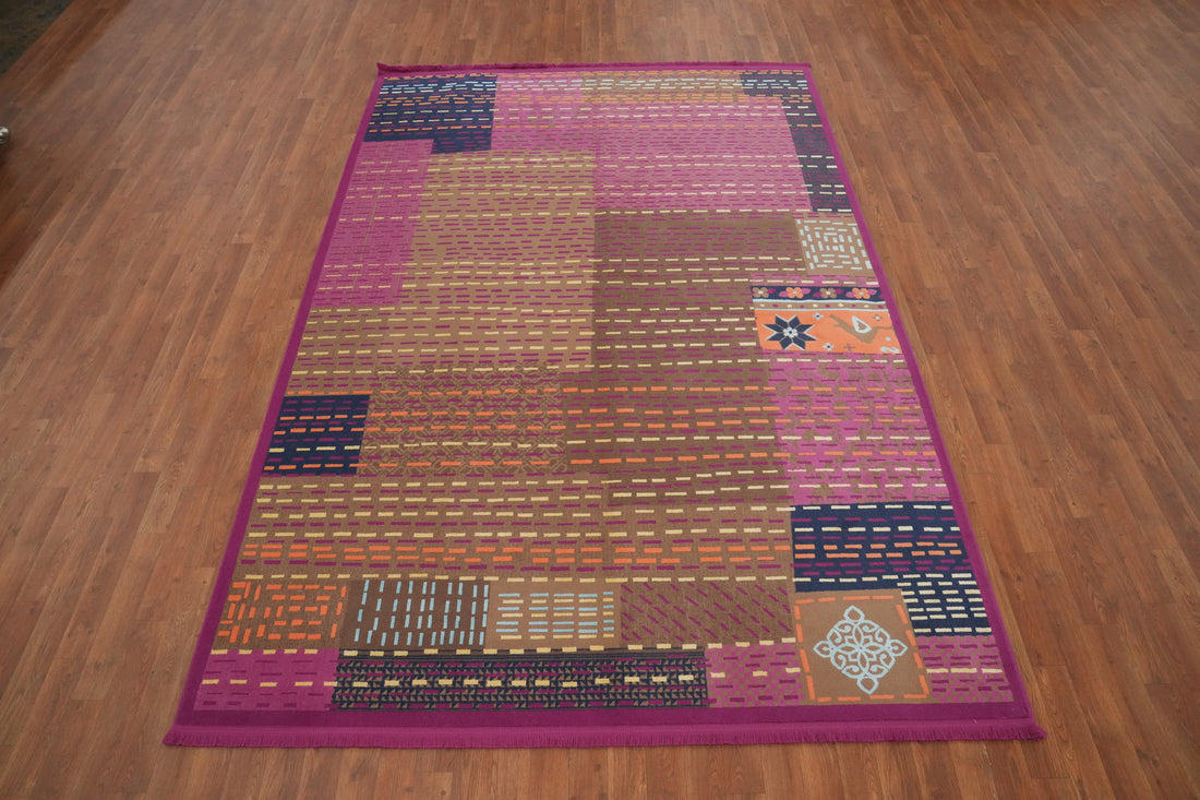 Wool Gabbeh Living Room Area Rug 6x9