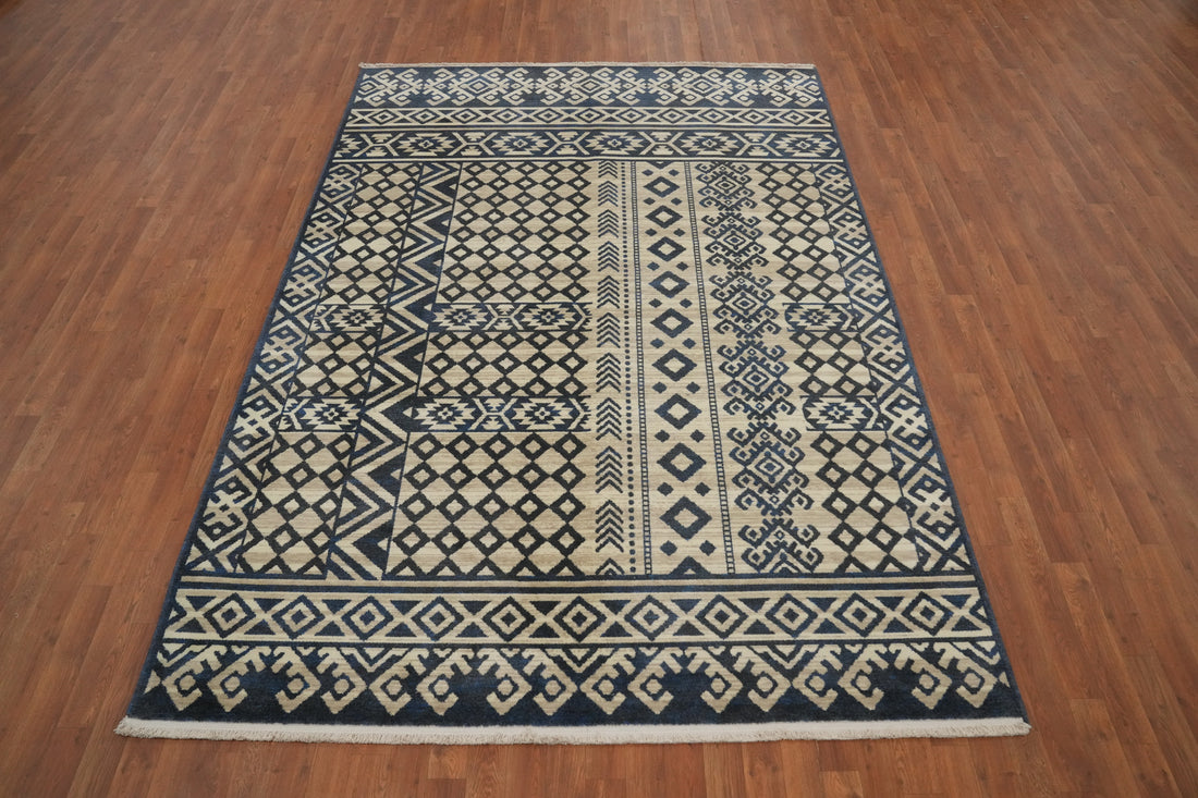 Geometric Gabbeh Living Room Area Rug 6x9