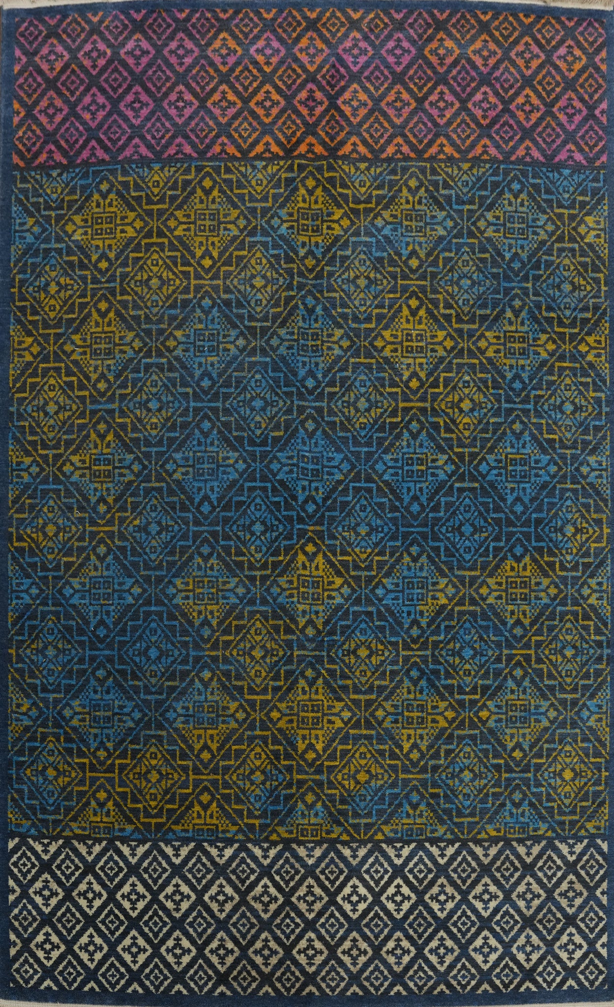 Geometric Gabbeh Room Size Area Rug 6x9