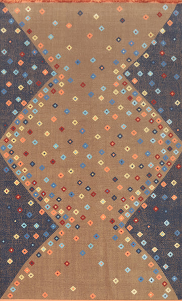 Geometric Gabbeh Room Size Area Rug 6x9