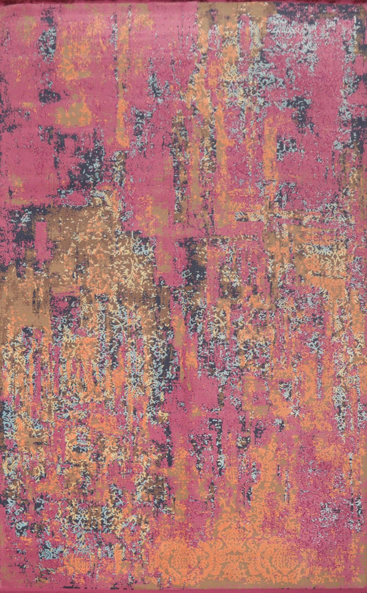 Distressed Look Gabbeh Abstract Area Rug 6x9
