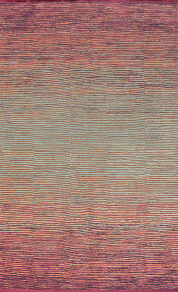 Striped Wool Gabbeh Modern Area Rug 6x9