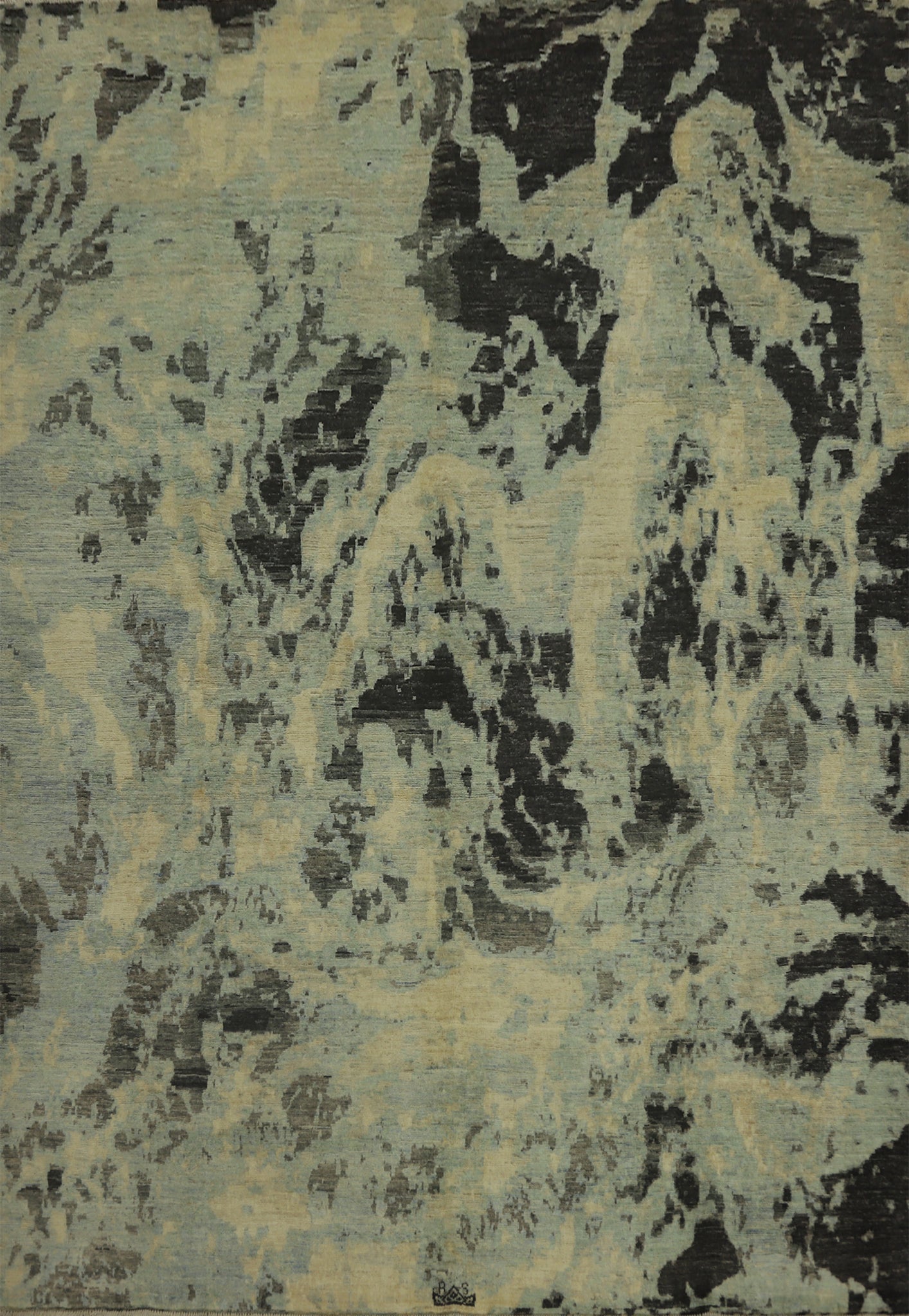 Vegetable Dye Abstract Living Room Area Rug 8x9