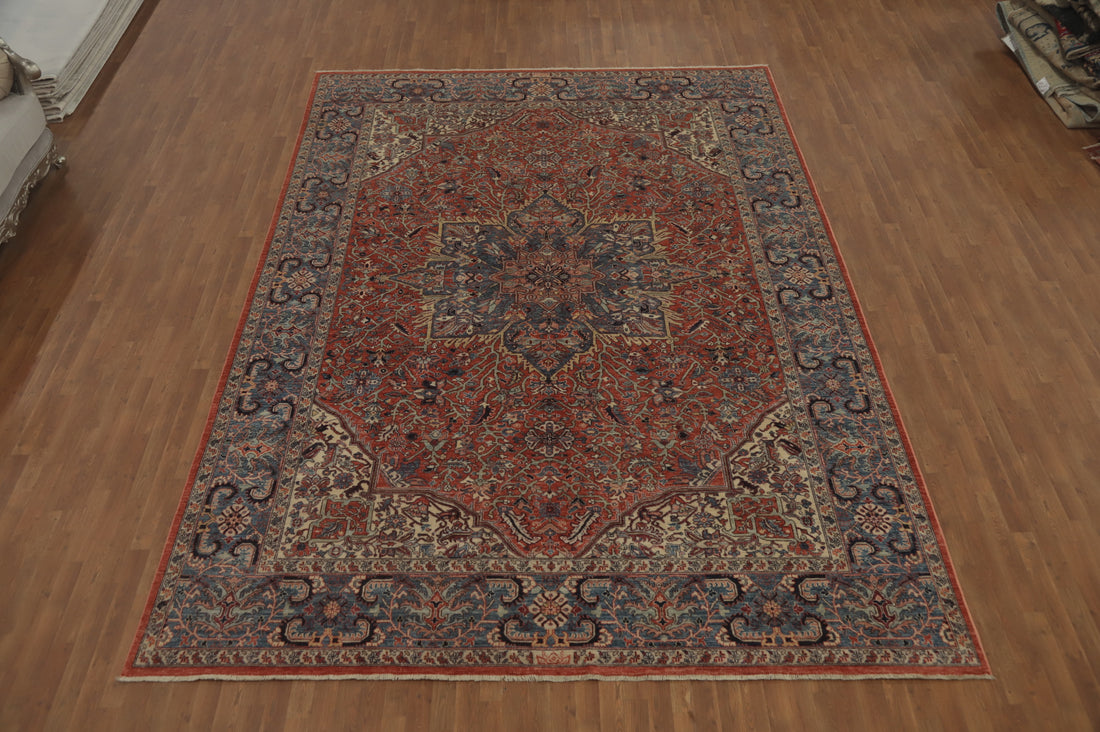 Vegetable Dye Sarouk Oriental Large Rug 10x14