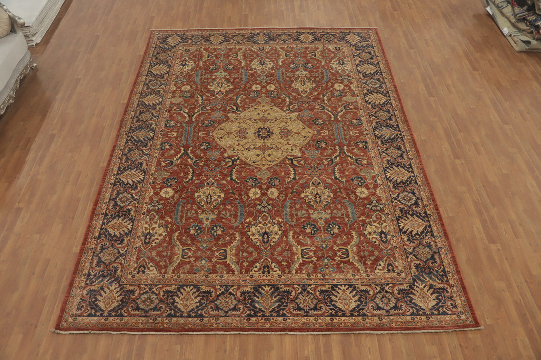 Vegetable Dye Heriz Serapi Oriental Large Rug 10x14