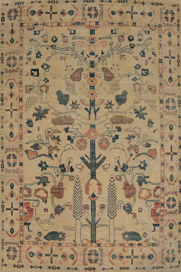 Vegetable Dye Art Deco Living Room Area Rug 8x10