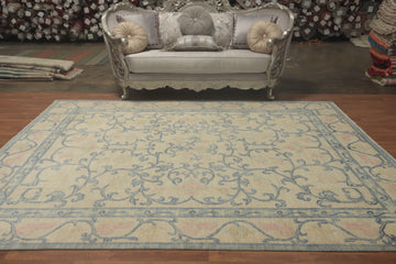 Vegetable Dye Art Deco Living Room Area Rug 8x10