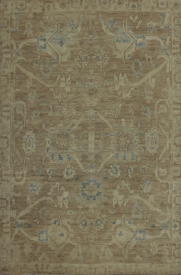 Vegetable Dye Oushak Large Area Rug 9x12