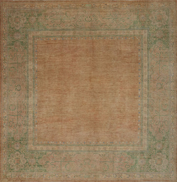 Vegetable Dye Oushak Large Area Rug 10x12