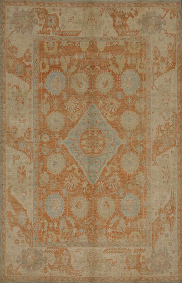 Vegetable Dye Oushak Oriental Large Rug 10x14