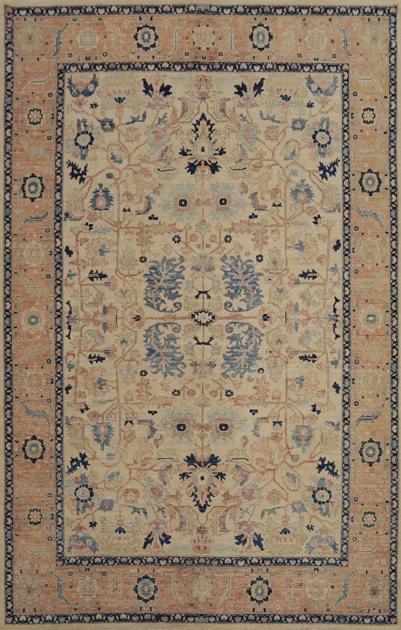 Vegetable Dye Ziegler Oriental Large Rug 10x14