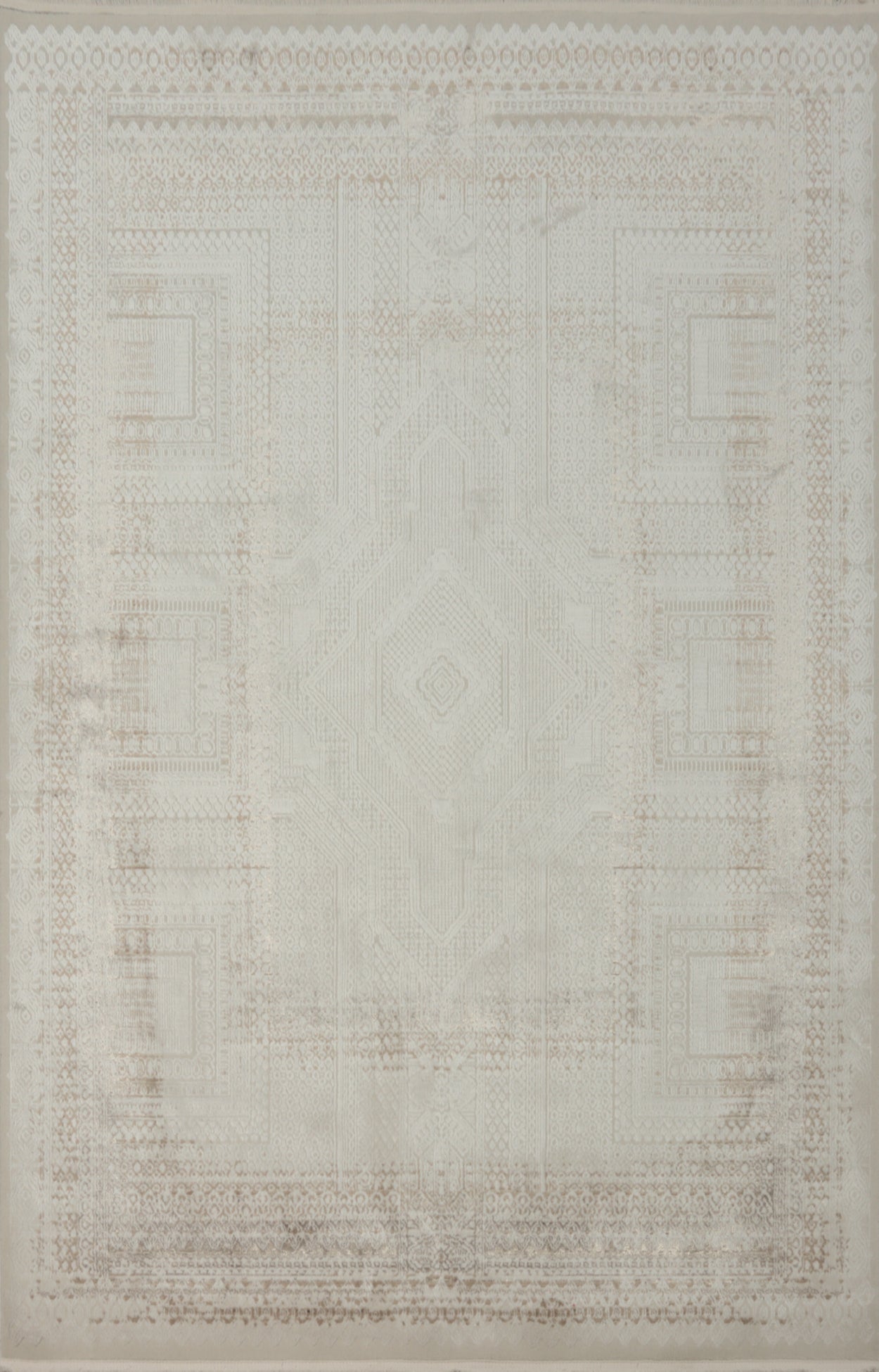 Classic Geometric Diamond Pattern Area Rug 5x8