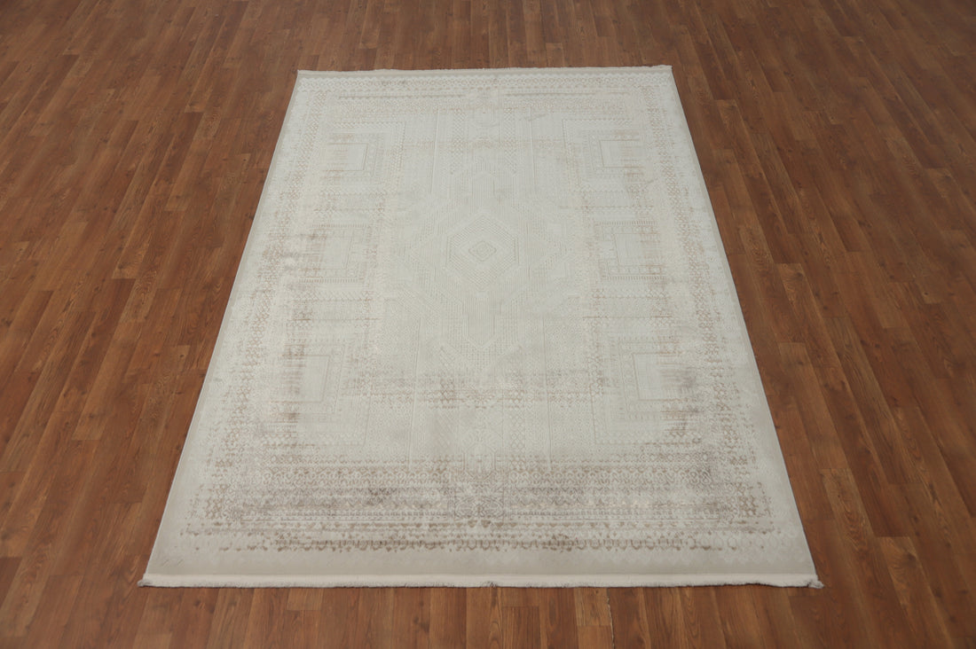 Classic Geometric Diamond Pattern Area Rug 5x8