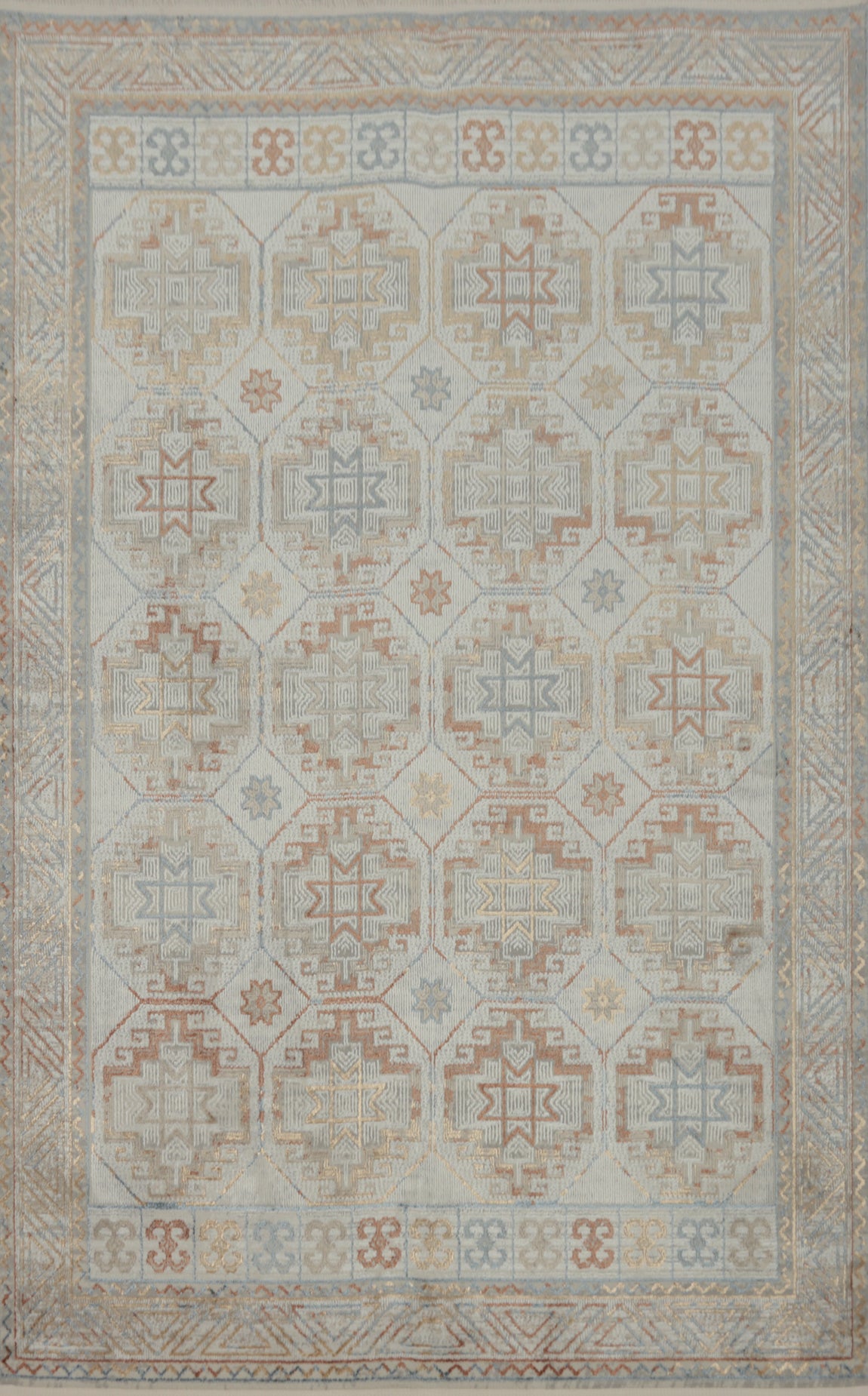 Geometric Harmony Subtle Tones in a Stylish Area Rug 5x7