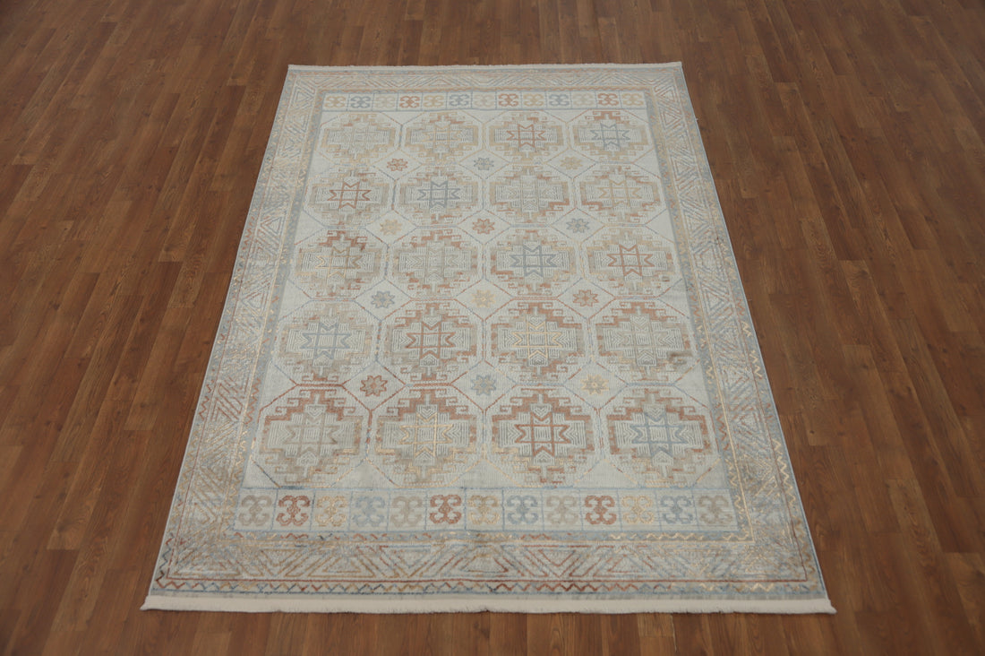 Geometric Harmony Subtle Tones in a Stylish Area Rug 5x7