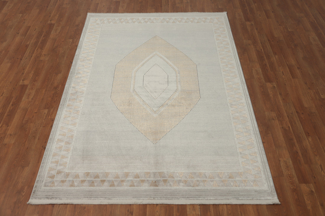 Geometric Elegance Subtle Design Area Rug 5x7