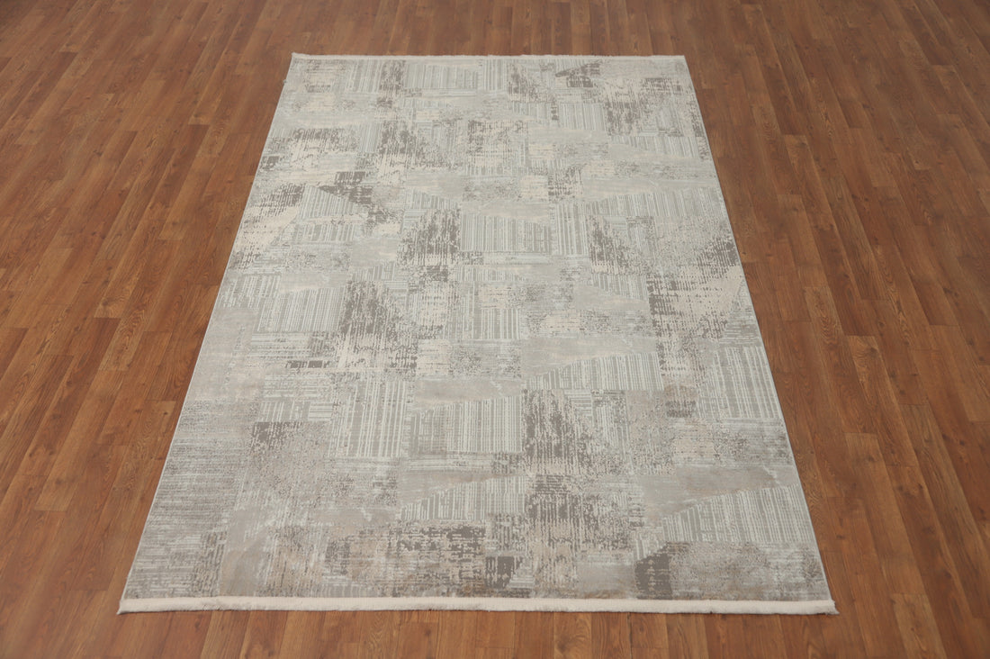 Intricate Abstract Designs Contemporary Area Rug 5x8