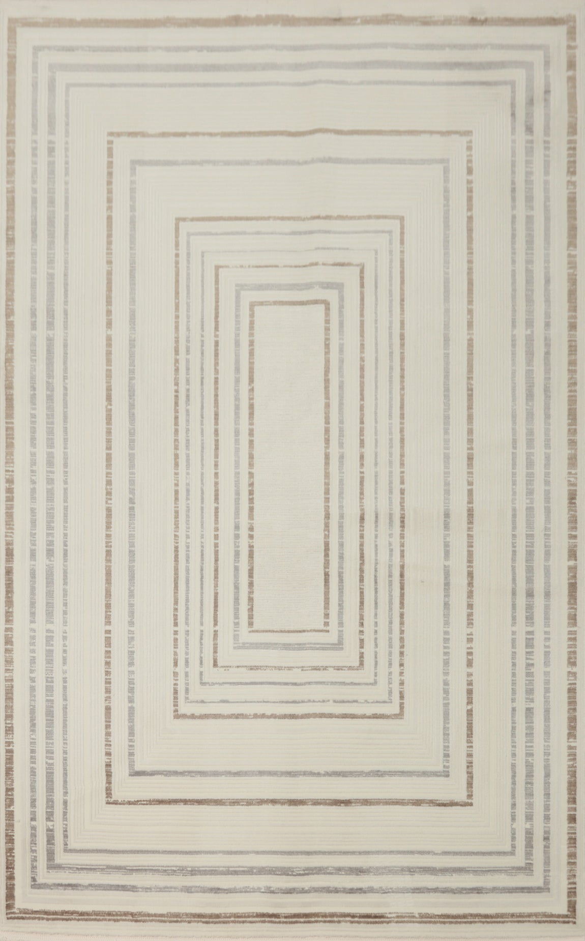 Neutral Tones Elegant Geometric Pattern Rug 5x7