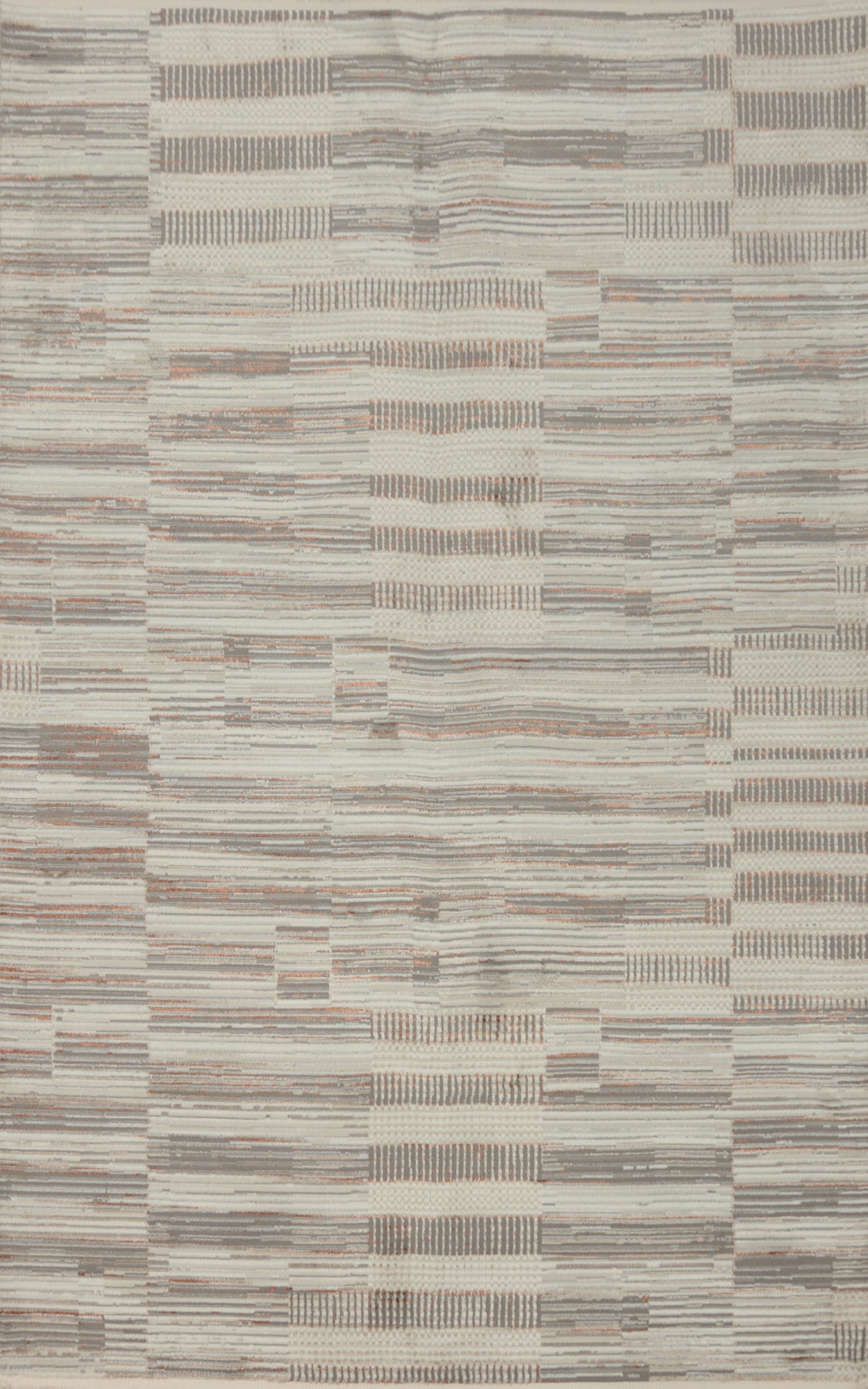 Modern Geometric Stripes Patterned Area Rug 5x7