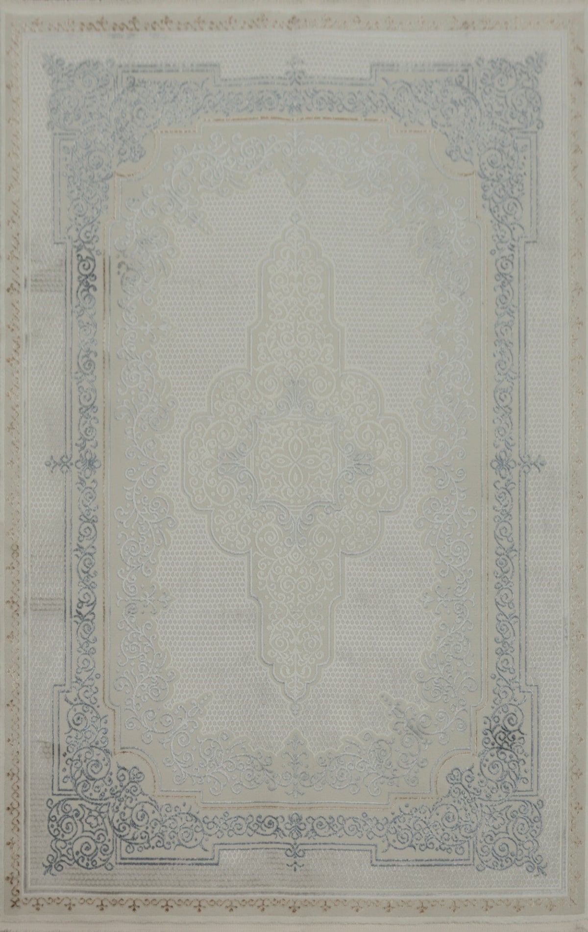 Elegant Vintage-Style with Intricate Border Design Rug 5x7